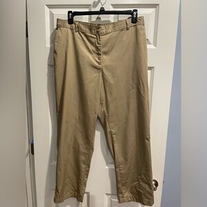 Land’s End High Rise Straight Leg, Khaki, Size 16W